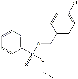 O-ETHYL-O-4-CHLOROBENZYLPHENYLPHOSPHONOTHIOATE Struktur