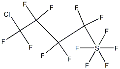 4-CHLOROOCTAFLUOROBUTYLSULPHURPENTAFLUORIDE Struktur