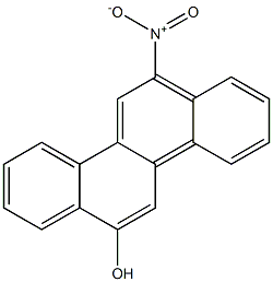 12-HYDROXY-6-NITROCHRYSENE Struktur