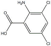 3,5DICHLORO-2-AMINOBENZOICACID Struktur