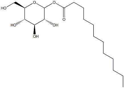 LAUROYLGLUCOPYRANOSE Struktur