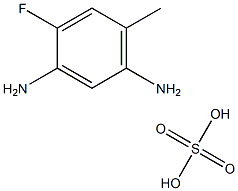 4-FLUORO-6-METHYL-META-PHENYLENEDIAMINESULFATE Struktur