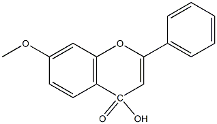 7-METHOXYFLAVON-4-OL Struktur