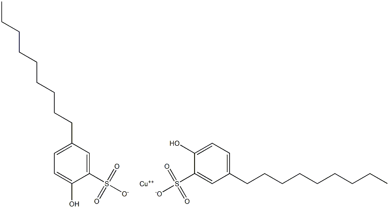 COPPER2-HYDROXY-5-NONYLBENZENESULPHONATE Struktur