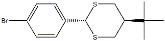 TRANS-2-(4-BROMOPHENYL)-5-TERT-BUTYL-1,3-DITHIANE Struktur