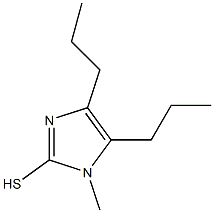 2-MERCAPTO-1-METHYL-4,5-DI-N-PROPYL-IMIDAZOLE Struktur