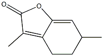 2(4H)-BENZOFURANONE,5,6-DIHYDRO-3,6-DIMETHYL- Struktur