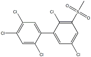 3-METHYLSULPHONYL-2,2',4',5,5'-PENTACHLOROBIPHENYL Struktur