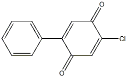 2-PHENYL-5-CHLORO-1,4-BENZOQUINONE Struktur