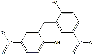 BIS(2-HYDROXY-5-NITROPHENYL)METHANE Struktur