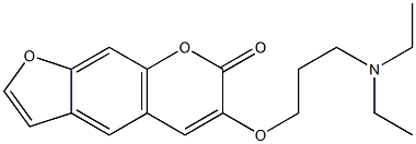 3-DIETHYLAMINOPROPYLOXYPSORALEN Struktur