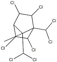 2-ENDO,3-EXO,5-ENDO,6-EXO,8,8,10,10-OCTACHLOROBORNANE Struktur