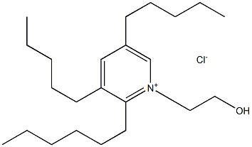 1-(HYDROXYETHYL)-2-HEXYL-3,5-DIPENTYLPYRIDINIUMCHLORIDE Struktur