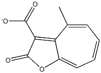 METHYL-2H-CYCLOHEPTA(B)FURAN-2-ONE-3-CARBOXYLATE Struktur