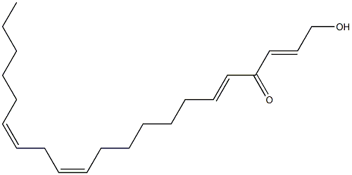 (2E,5E,12Z,15Z)-1-HYDROXYHENEICOSA-2,5,12,15-TETRAEN-4-ONE Struktur