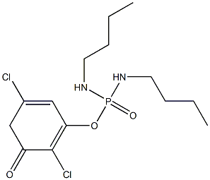 2,5-DICHLOROPHENYLN,N'-DI-N-BUTYLPHOSPHORODIAMIDATE Struktur