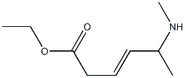 ETHYL5-(N-METHYLAMINO)HEX-3-ENOATE Struktur