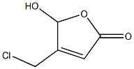 4-(CHLOROMETHYL)-5-HYDROXY-2-FURANONE Struktur