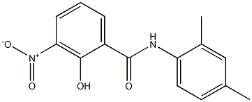 2',4'-DIMETHYL-3-NITROSALICYLANILIDE Struktur