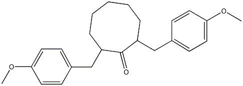 2,8-BIS(4-METHOXYLBENZYL)CYCLOOCTANONE Struktur