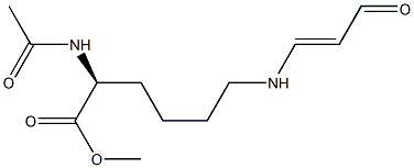 N-ALPHA-ACETYL-N-EPSILON-OXOPROPENYLLYSINEMETHYLESTER Struktur