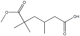 2,2,4-TRIMETHYLADIPICACID,METHYLESTERS Struktur