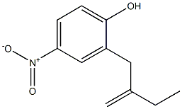 2-(2-ETHYLALLYL)-4-NITROPHENOL Struktur