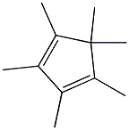 HEXAMETHYLCYCLOPENTADIENE Struktur