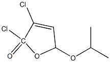 2,3-DICHLORO-5-ISOPROPOXY-2(5H)-FURANONE Struktur