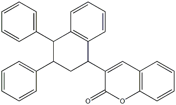 COUMARIN,3-(3-(4-BIPHENYL)-1,2,3,4-TETRAHYDRO-1-NAPHTHYL). Struktur