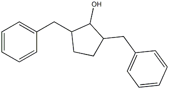 2,5-DIBENZYLCYCLOPENTANOL Struktur