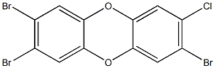 2,3,7-TRIBROMO-8-CHLORODIBENZO-P-DIOXIN Struktur