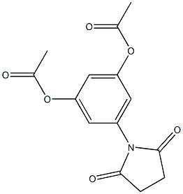 N-(3,5-DIACETYLOXYPHENYL)SUCCINIMIDE Struktur