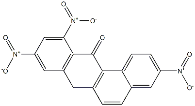 3,9,11-TRINITROBENZANTHRONE Struktur