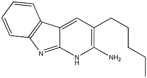 2-AMINO-3-PENTYLPYRIDO[2,3-B]INDOLE Struktur