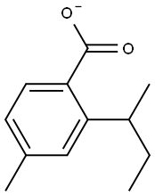 SEC-BUTYL-PARA-TOLUATE Struktur