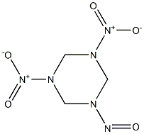 HEXAHYDRO-1-NITROSO-3,5-DINITRO-1,3,5-TRIAZINE Struktur