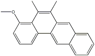 4-METHOXYDIMETHYLBENZANTHRACENE Struktur