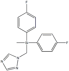 BIS(4-FLUOROPHENYL)METHYL(1H-1,2,4-TRIAZOLE-1-YLMETHYL)SILANE Struktur