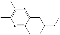 3,5,6-TRIMETHYL-2-(2-METHYLBUTYL)PYRAZINE Struktur