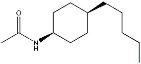 CIS-N-ACETYL-4-N-PENTYLCYCLOHEXYLAMINE Struktur