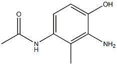 5-HYDROXY-2-ACETYLAMINO-6-AMINOTOLUENE Struktur