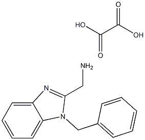 (1-Benzyl-1H-benzoimidazol-2-yl)methylamineoxalicacid Struktur