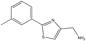 (2-m-Tolyl-thiazol-4-yl)methylamine Struktur