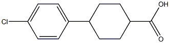 4-(4-Chlorophenyl)cyclohexan-1-carboxylicacid Struktur