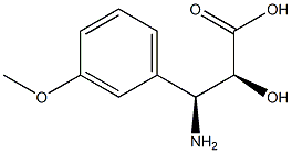 (2S,3S)-3-Amino-2-hydroxy-3-(3-methoxy-phenyl)-propanoic acid Struktur