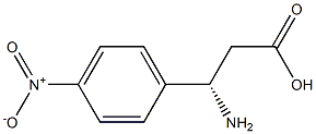 (S)-3-Amino-3-(4-nitro-phenyl)-propanoic acid Struktur