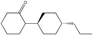 Trans-4-propylcyclohexylcyclohexanone Struktur