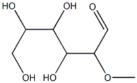 3,4,5,6-tetrahydroxy-2-methoxy-hexanal Struktur