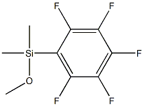 methoxy-dimethyl-(2,3,4,5,6-pentafluorophenyl)silane Struktur